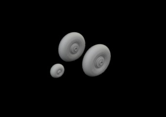 Eduard 6481163 Beaufighter Mk.VI wheels for Revell 1:48