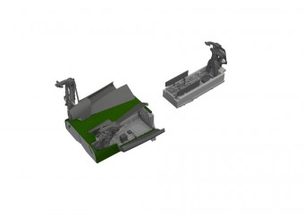 Eduard 6481165 Jaguar wheel bays & undercarriage legs PRINT for Airfix 1:48