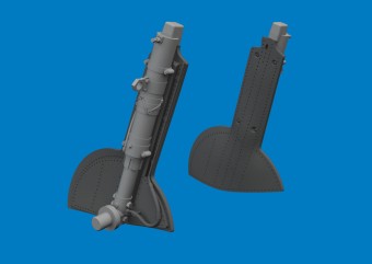 Eduard 6481173 Spitfire Mk.Vc undercarriage legs PRINT for Eduard 1:48