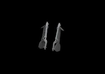 Eduard 6481174 A6M undercarriage legs PRINT for Eduard 1:48