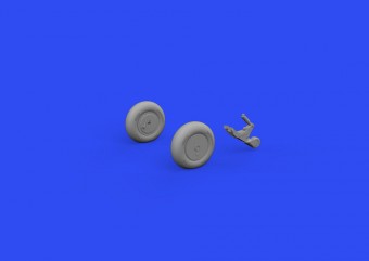 Eduard 648808 A6M wheels w/smooth tire for EDUARD 1:48