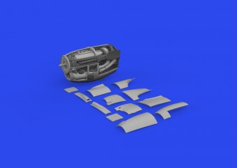 Eduard 648936 P-38J left engine PRINT TAMIYA 1:48