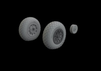Eduard 648987 P-51B/C wheels oval tread EDUARD 1:48
