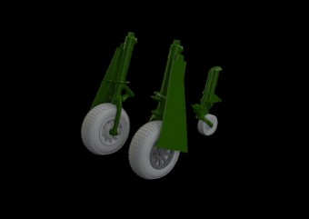 Eduard 648991 P-51B/C wheels block tread 2 EDUARD 1:48