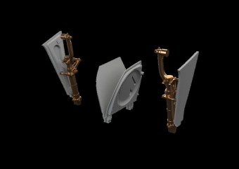 Eduard 648994 P-51B/C undercarriage legs BRONZE EDUARD 1:48