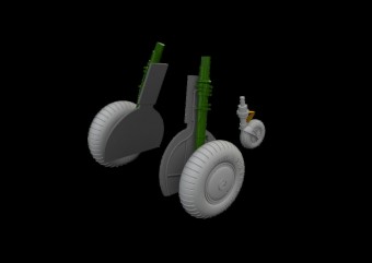 Eduard 648999 Bf 108 wheels EDUARD 1:48
