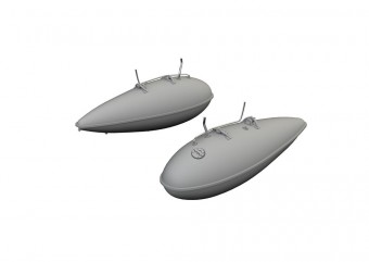 Eduard 672373 P-51D 75gal drop tanks PRINT 1:72