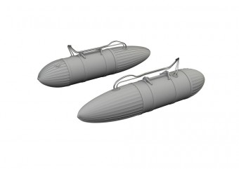Eduard 672374 P-51D 108gal paper drop tanks PRINT 1:72