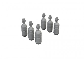 Eduard 672396 WWII USAAF oxygen cylinder A-6 PRINT 1:72