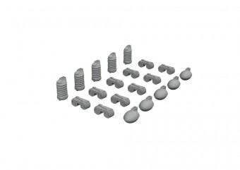 Eduard 672401 MG 15 magazines & case catchers PRINT 1:72