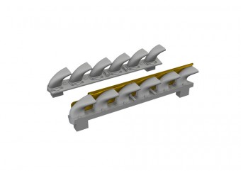 Eduard 672406 Bf 109G-6 exhaust stacks PRINT TAMIYA 1:72