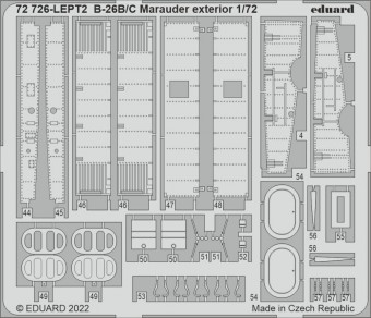 Eduard 72726 B-26B/C Marauder exterior for HASEGAWA / HOBBY 2000 1:72
