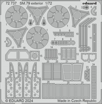 Eduard 72737 SM.79 exterior ITALERI 1:72