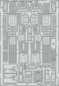 Eduard 72743 E-2C/C+ undercarriage HELLER 1:72