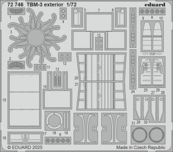 Eduard 72746 TBM-3 exterior HOBBY BOSS 1:72
