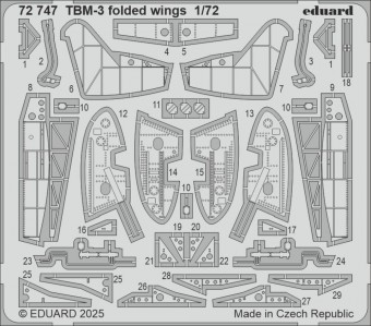 Eduard 72747 TBM-3 folded wings HOBBY BOSS 1:72