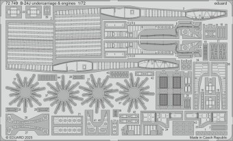 Eduard 72749 B-24J undercarriage & engines HASEGAWA 1:72