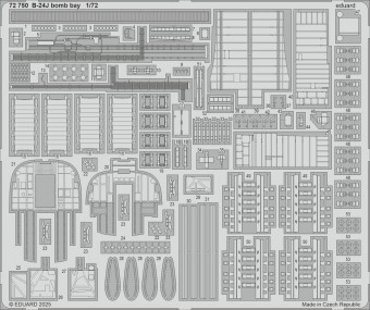 Eduard 72750 B-24J bomb bay HASEGAWA 1:72