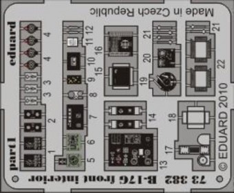 Eduard 73382 B-17G front interior for Revell 1:72