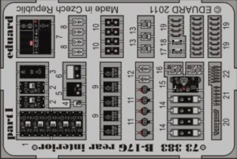 Eduard 73383 B-17G rear interior for Revell 1:72