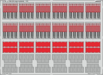 Eduard 73761 C-130J-30 cargo seatbelts for ZVEZDA 1:72