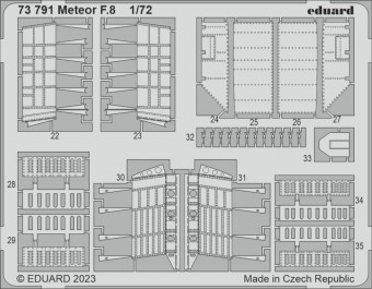 Eduard 73791 Meteor F.8 for AIRFIX 1:72