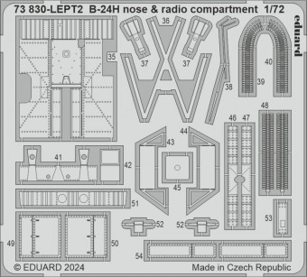 Eduard 73830 B-24H nose & radio compartment 1:72