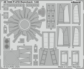 Eduard BIG49468 P-47D Razorback for Miniart 1:48