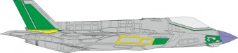 Eduard  CX654 F-35A RAM panels early 1/72 TAMIYA 