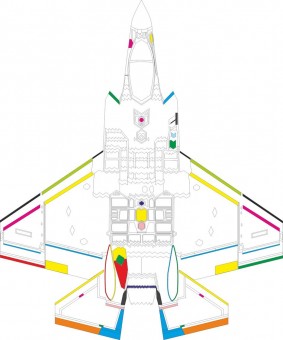Eduard CX698 F-35C RAM coating 1/72 for Tamiya