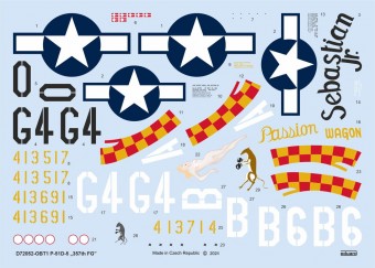 Eduard D72052 P-51D-5 357th FG EDUARD 1:72