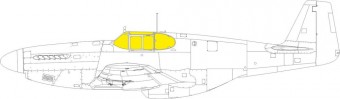 Eduard EX1036 P-51B/C framed canopy TFace EDUARD 1:48