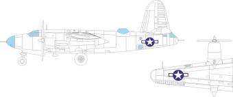 Eduard EX1118 B-26G Marauder US national insignia ICM 1:48