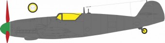 Eduard Accessories EX1197 Bf 109G-6 late Erla canopy Tface for Tamiya 1:48