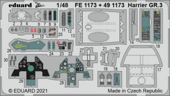 Eduard FE1173 Harrier GR.3 for Kinetic 1:48