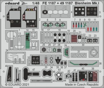 Eduard FE1187 Blenheim Mk.I 1/48 for AIRFIX 1:48