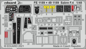 Eduard FE1189 Sabre F.4 1/48 for AIRFIX 1:48