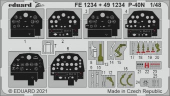 Eduard FE1234 P-40N for ACADEMY 1:48
