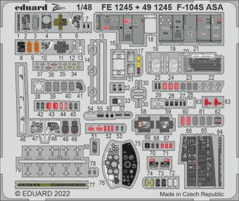 Eduard FE1245 F-104S ASA for KINETIC 1:48