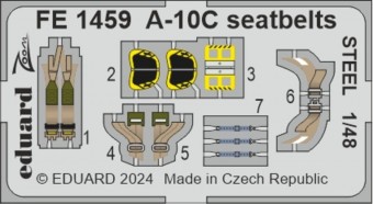 Eduard FE1459 A-10C seatbelts STEEL 1:48
