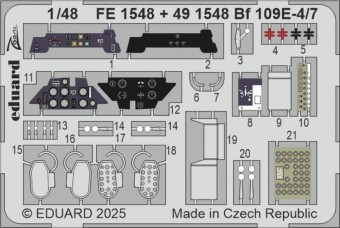 Eduard FE1548 Bf 109E-4/7 TAMIYA 1:48