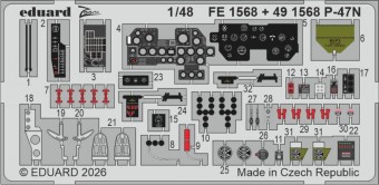 Eduard FE1568 P-47N for Miniart 1:48