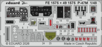 Eduard FE1575 P-47M for Miniart 1:48