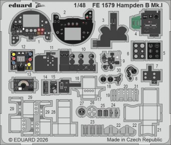 Eduard FE1579 Hampden B Mk.I for ICM 1:48