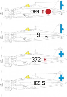 Eduard JX345 MC.200 Saetta tactical marking for Italeri 1:32