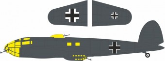 Eduard Accessories JX359 He 111P-1 national insignia for Revell 1:32