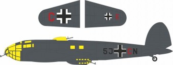 Eduard Accessories JX362 He 111P-1 code letters for Revell 1:32