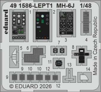 Eduard BIG49478 MH-6J for ICM 1:48