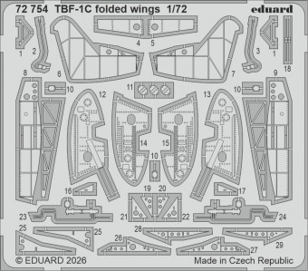 Eduard BIG72192 TBF-1C (folded wings) for Hobby Boss 1:72