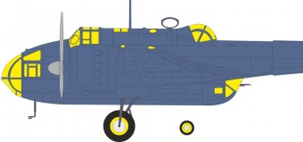 Eduard EX1176 Hampden TB Mk.I torpedo bomber Tface for ICM 1:48